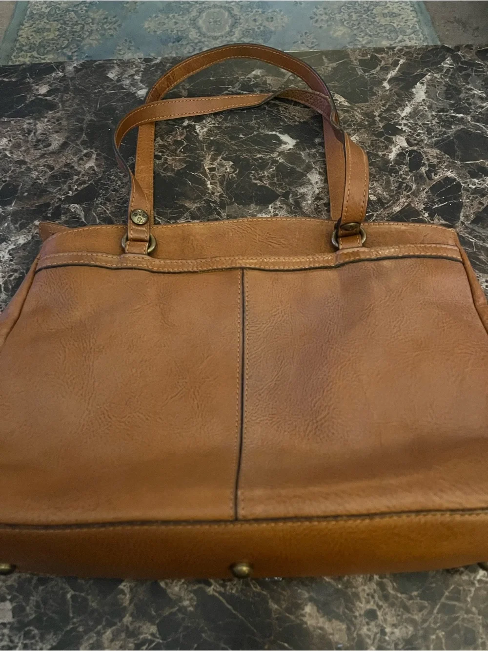 Patricia Nash Tooled Leather Shoulder Bag - Tan